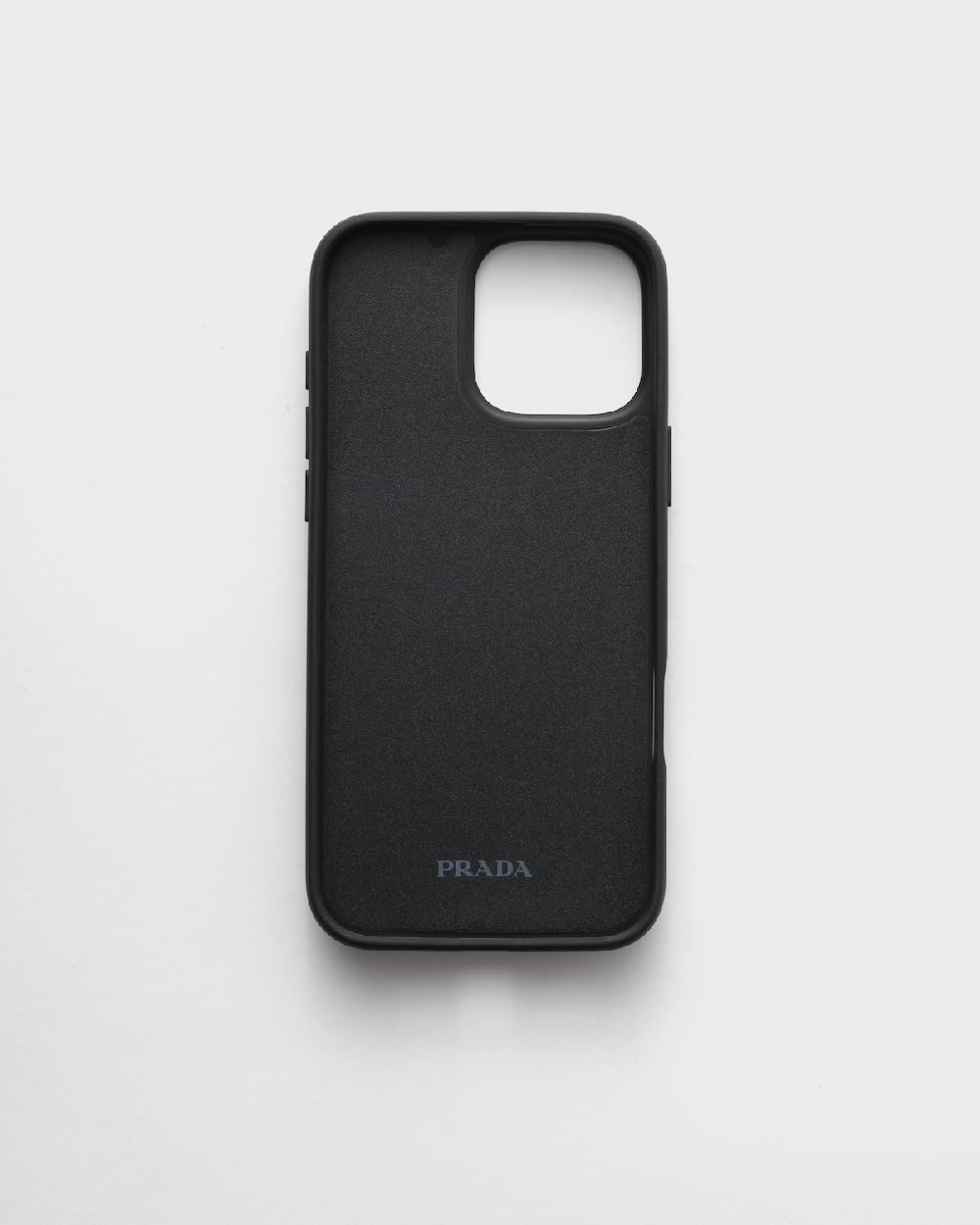 Prada Funda De Piel Saffiano Para IPhone 16 Pro Max