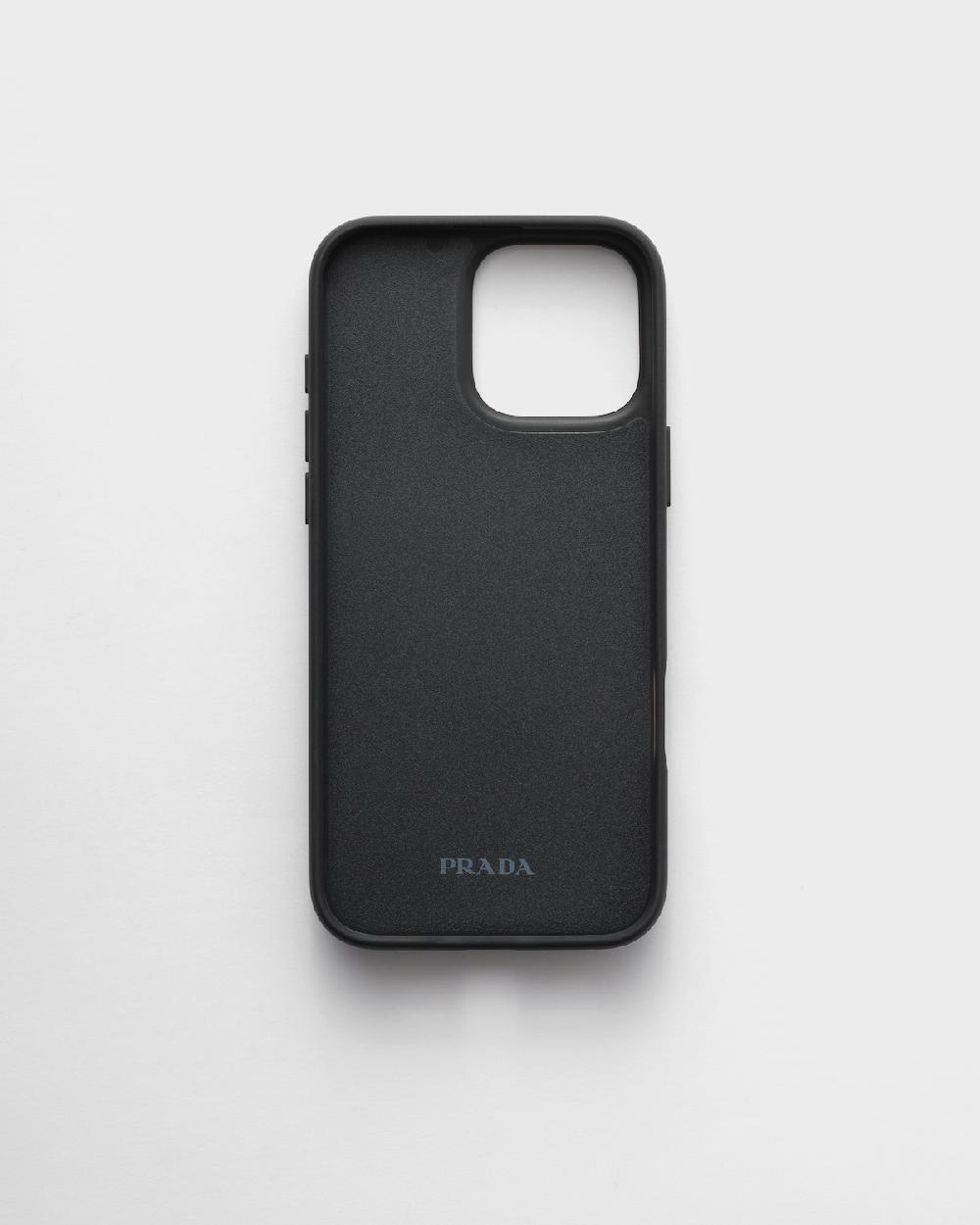 Prada Funda De Piel Saffiano Para IPhone 16 Pro Max