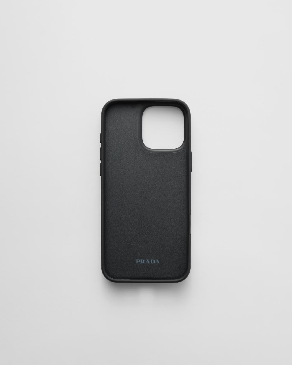 Prada Funda Para IPhone 16 Pro Max De Piel Saffiano