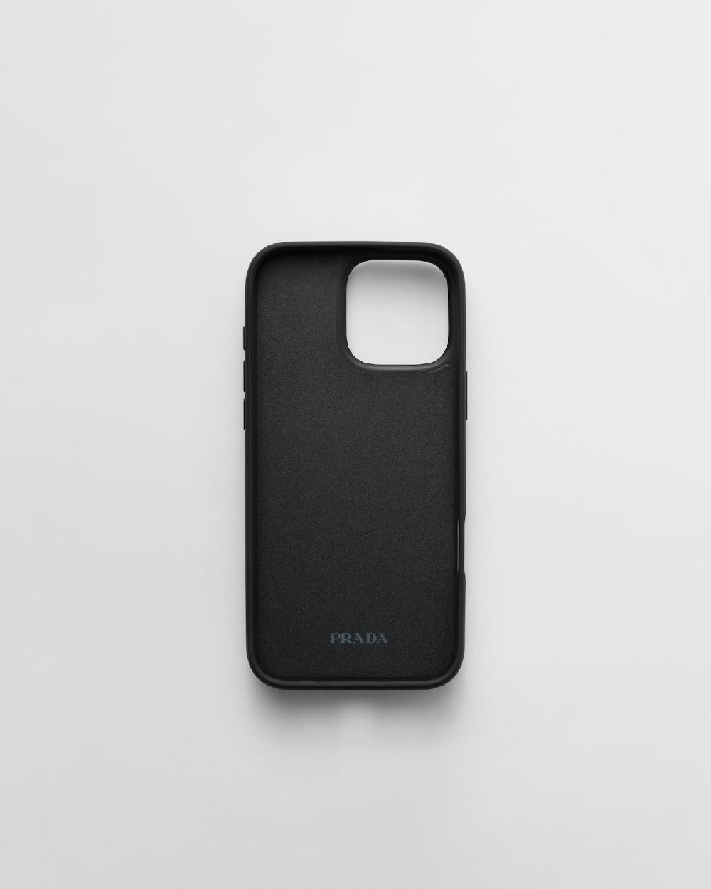 Prada Funda Para IPhone 16 Pro Max De Piel Saffiano