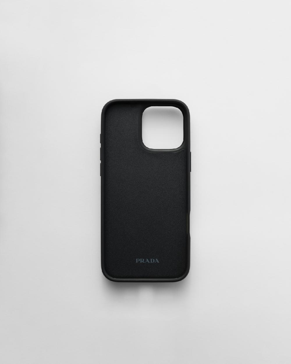Prada Funda Para IPhone 16 Pro Max De Piel Saffiano