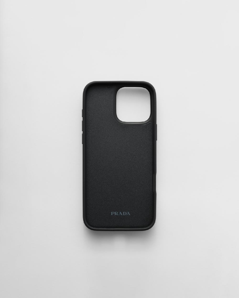 Prada Funda Para IPhone 16 Pro Max De Piel Saffiano