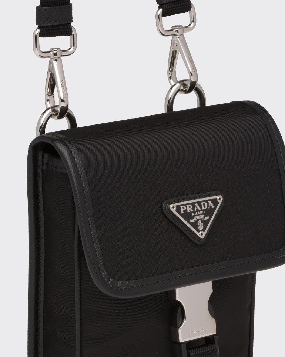 Prada Funda Para Smartphone De Re-Nylon Y Piel Saffiano