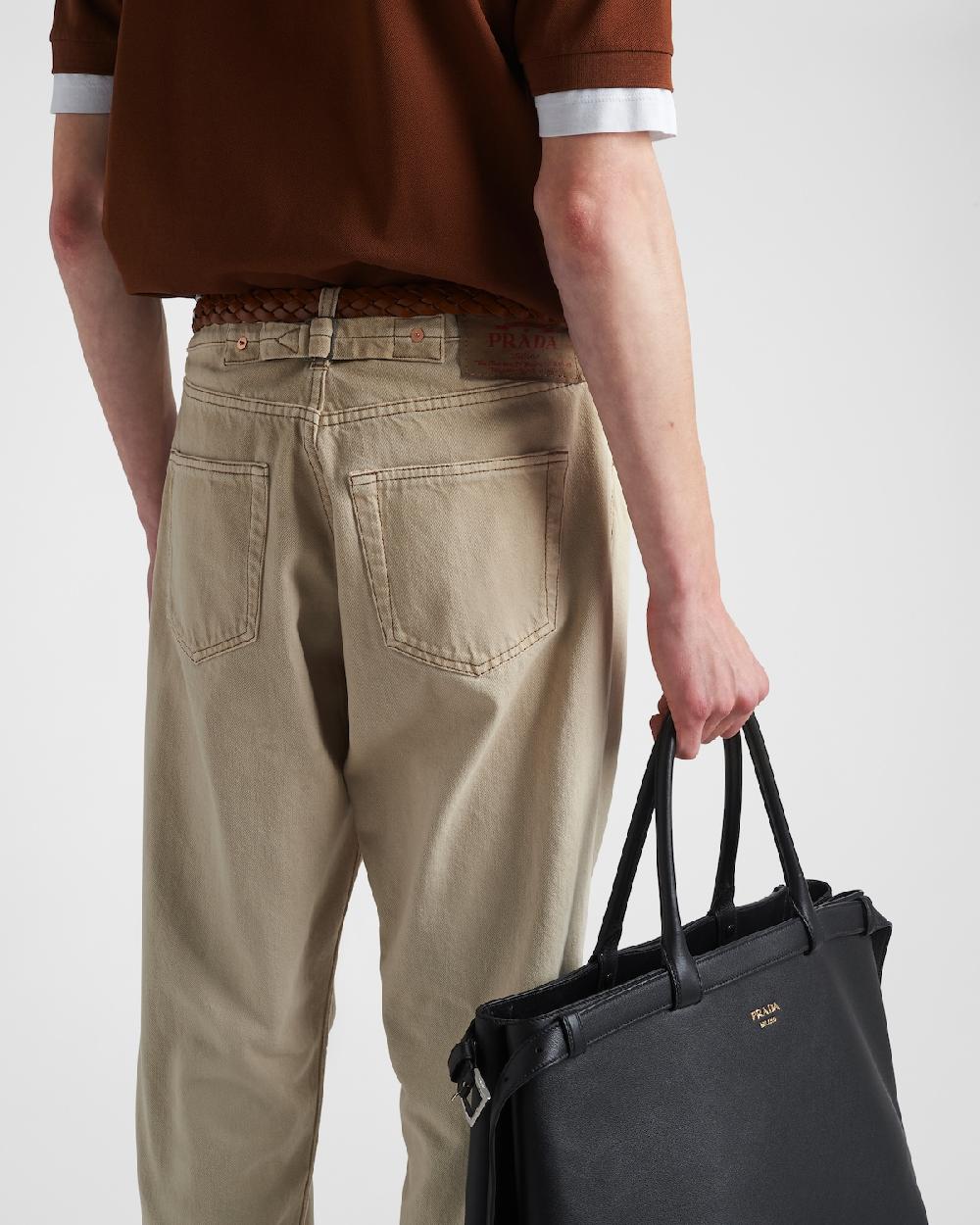 Prada Pantalones Vaqueros De Bull Con Efecto Envejecido