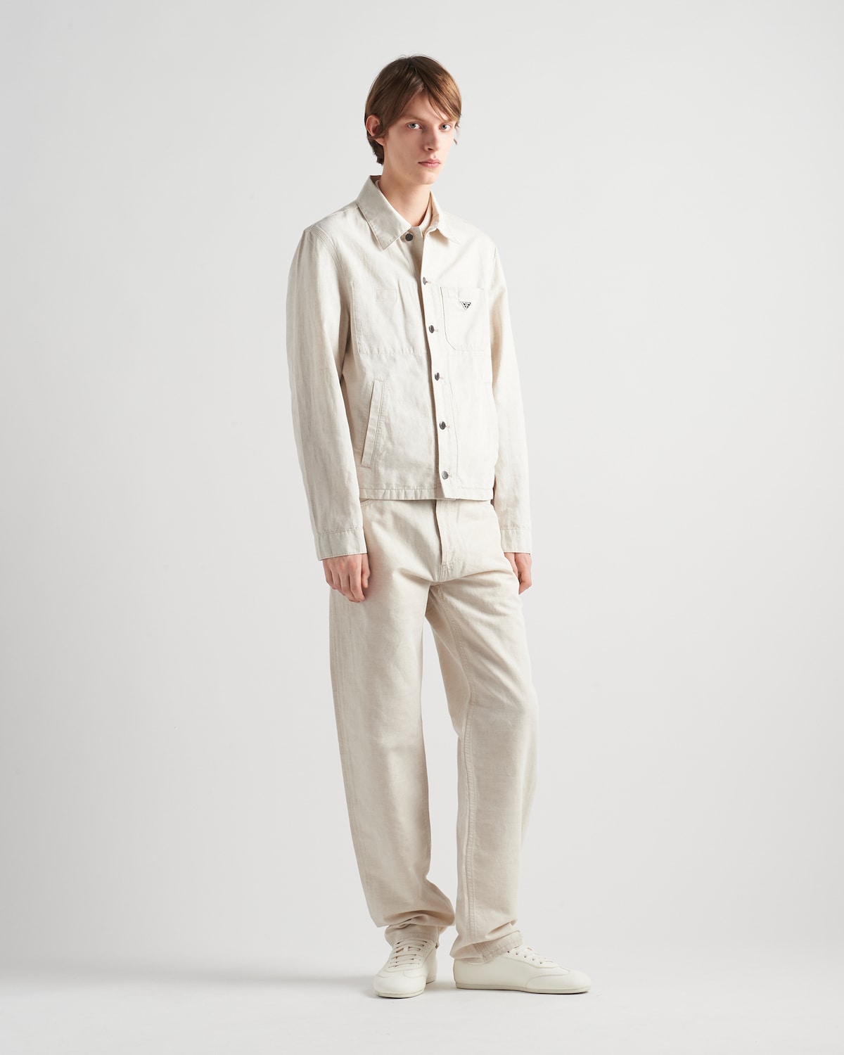 Prada Pantalones vaqueros de cambray con cinco bolsillos