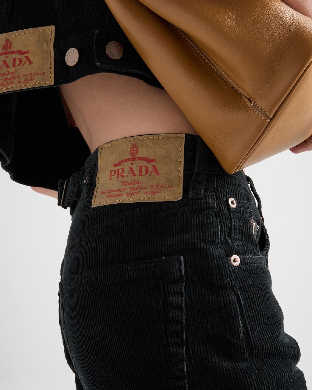 Prada Pantalones Vaqueros De Pana Con Cinco Bolsillos