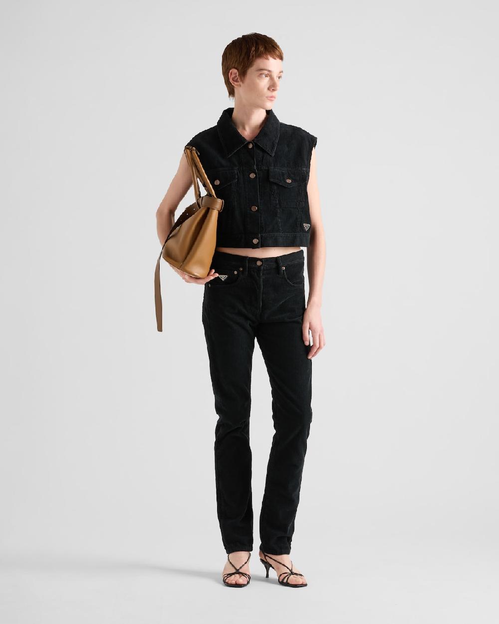 Prada Pantalones vaqueros de pana con cinco bolsillos