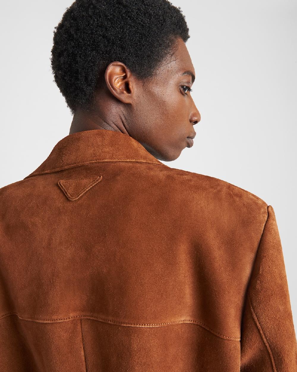 Prada Abrigo De Ante