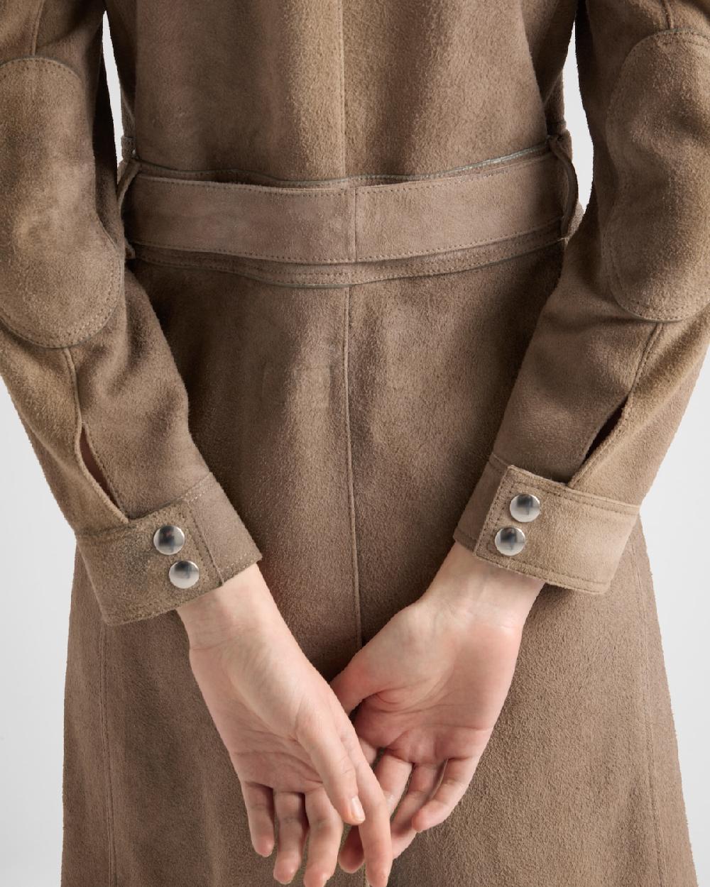 Prada Abrigo De Ante