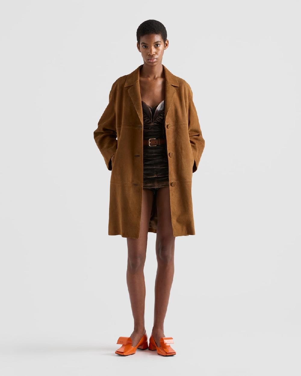 Prada Abrigo de ante