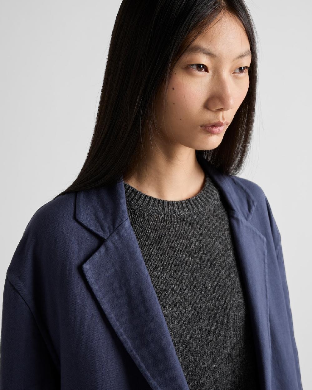 Prada Abrigo De Botonadura Simple De Algodón Doble