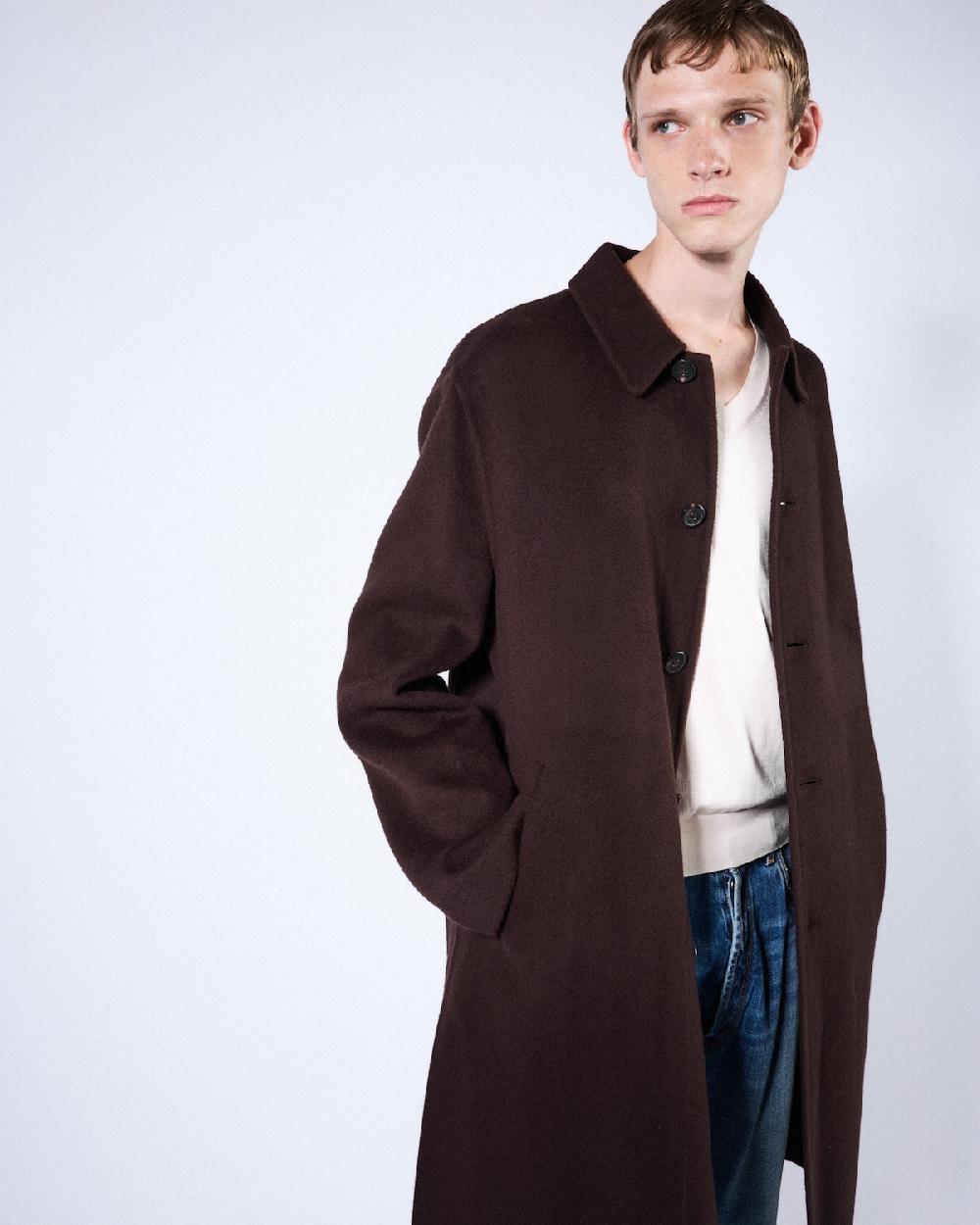 Prada Abrigo De Cachemir De Tejido Doble