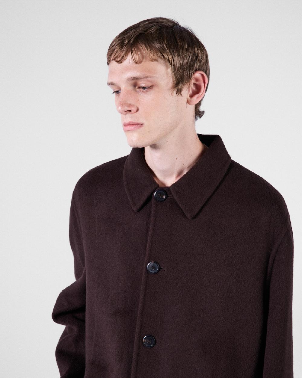 Prada Abrigo De Cachemir De Tejido Doble