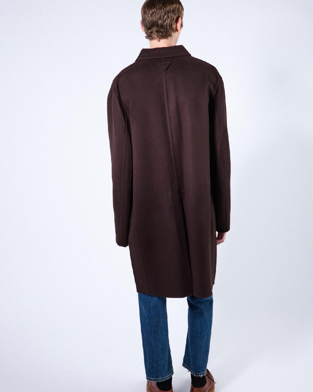 Prada Abrigo De Cachemir De Tejido Doble