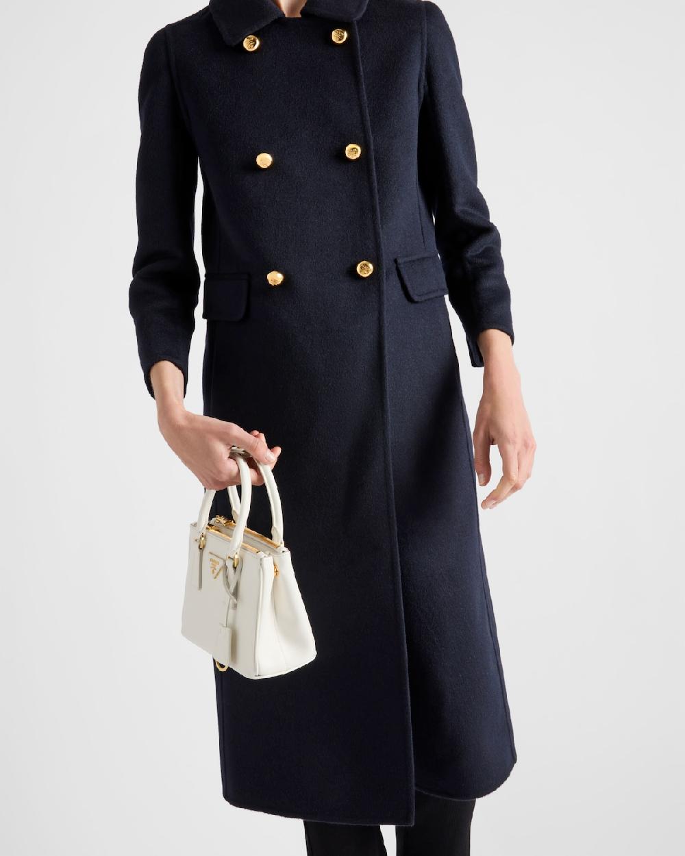 Prada Abrigo De Cashgora De Botonadura Doble