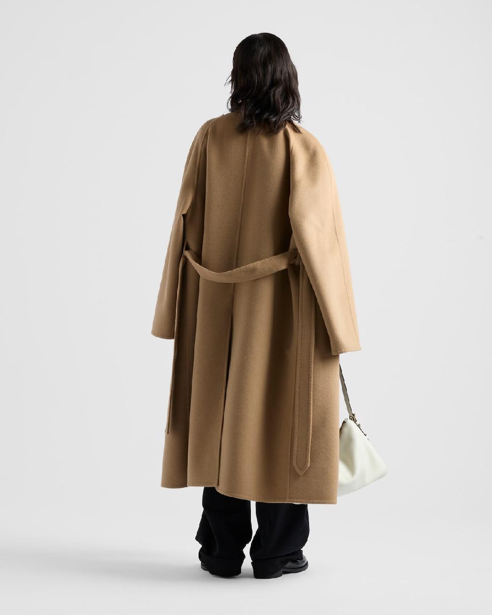 Prada Abrigo De Cashgora De Botonadura Doble