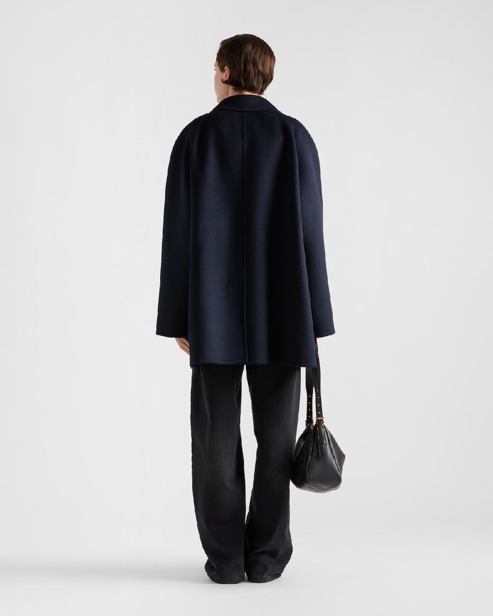 Prada Abrigo De Cashgora De Botonadura Doble