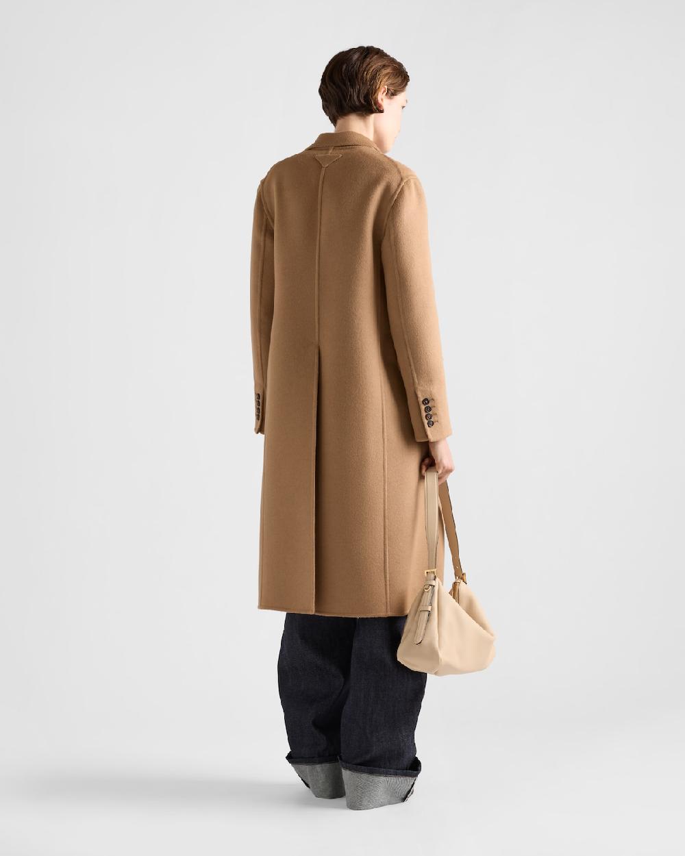 Prada Abrigo De Cashgora De Botonadura Simple