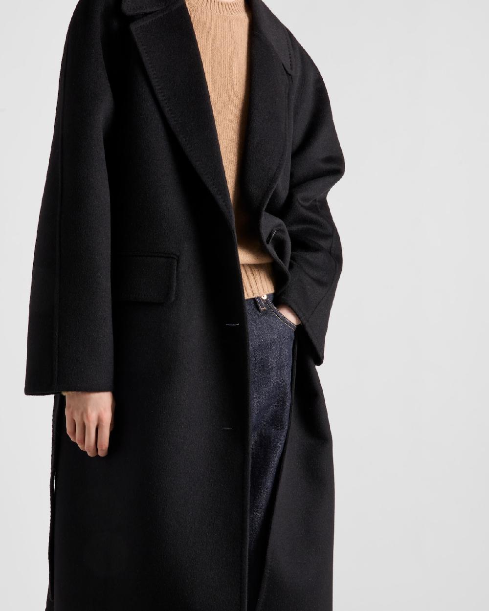 Prada Abrigo De Cashgora De Botonadura Simple