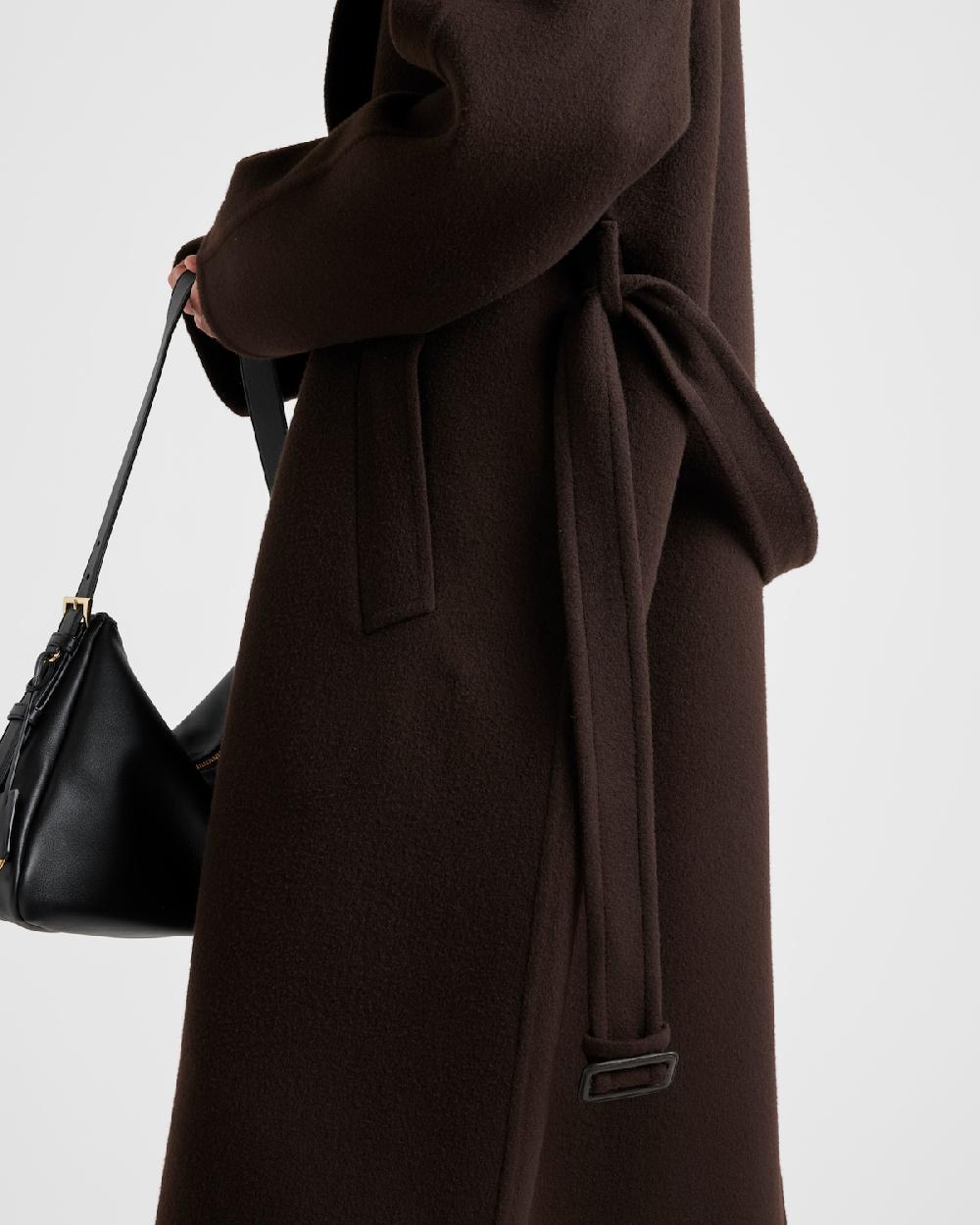 Prada Abrigo De Cashgora De Botonadura Simple