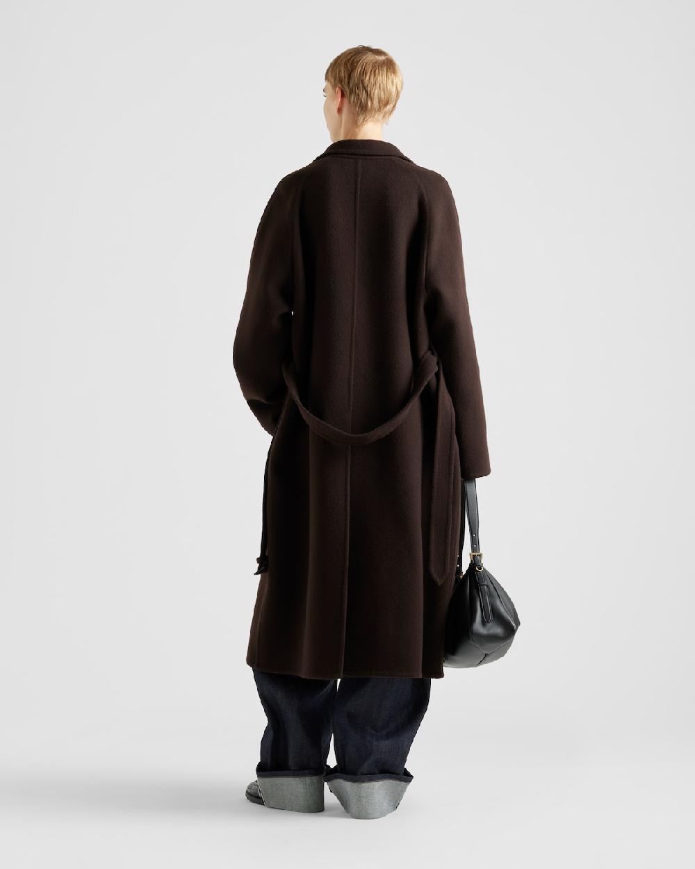 Prada Abrigo De Cashgora De Botonadura Simple