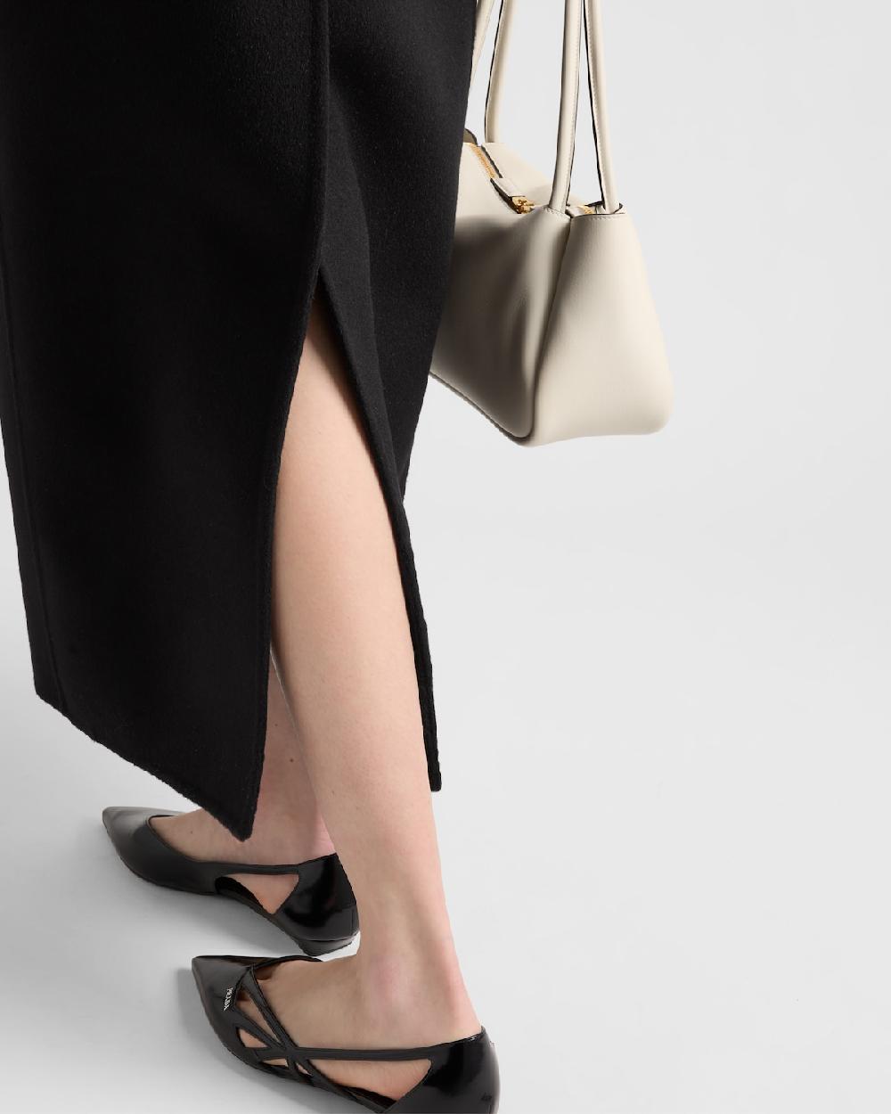 Prada Abrigo De Cashgora De Botonadura Simple