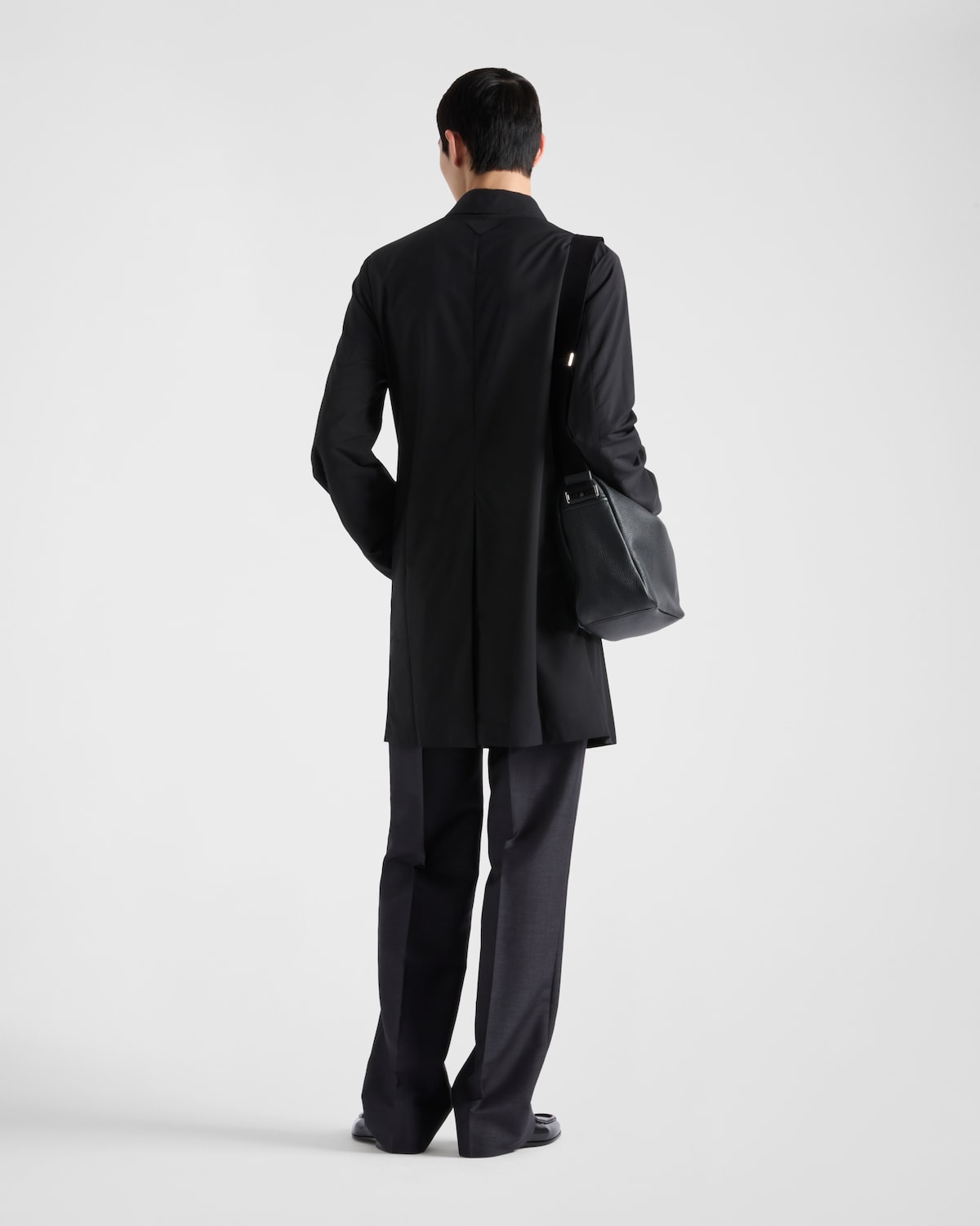 Prada Abrigo De Mezcla De Lana