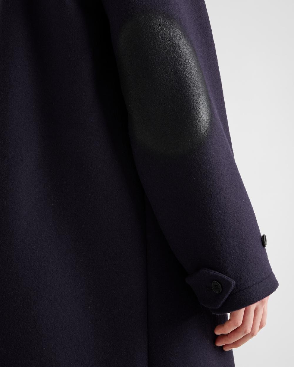 Prada Abrigo De Mezcla De Lana