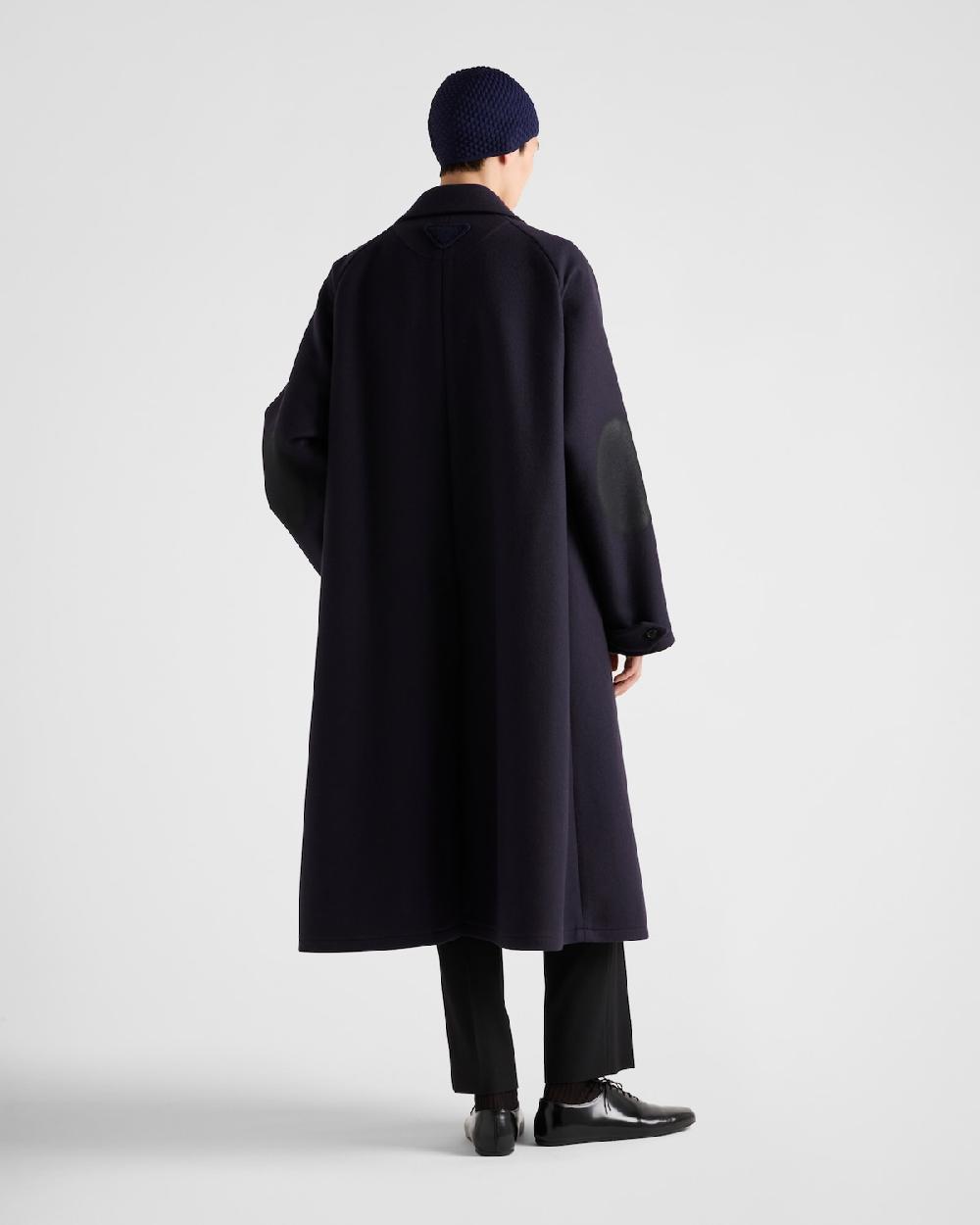 Prada Abrigo De Mezcla De Lana