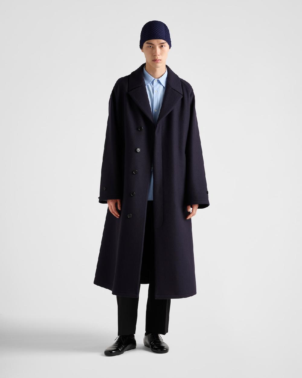 Prada Abrigo de mezcla de lana