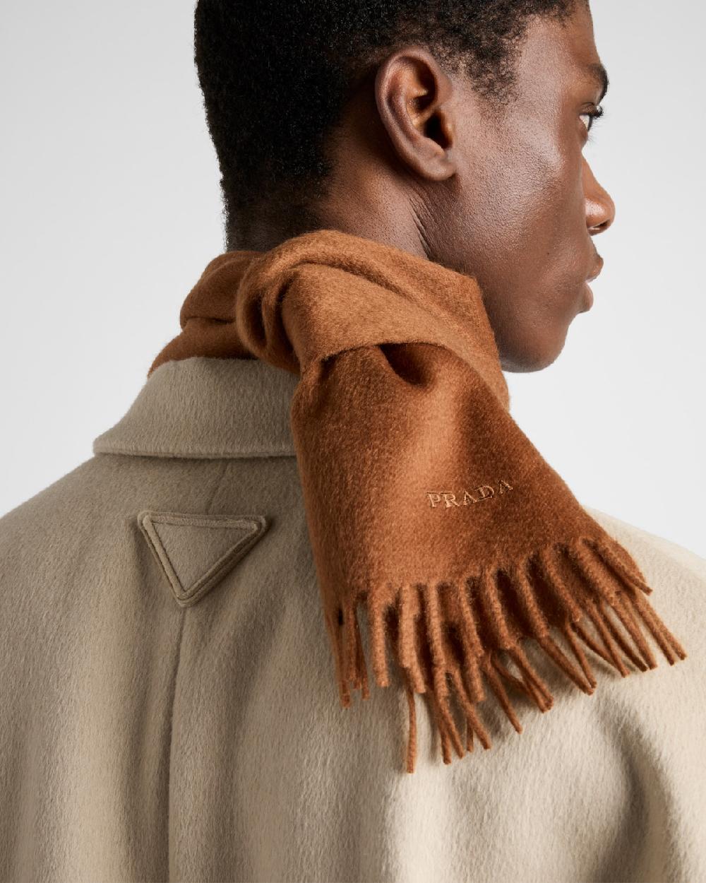 Prada Abrigo De Mezcla De Lana