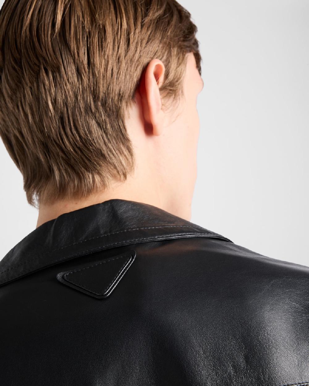 Prada Abrigo De Napa