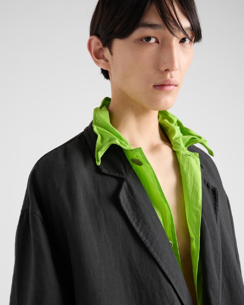 Prada Abrigo De Nylon