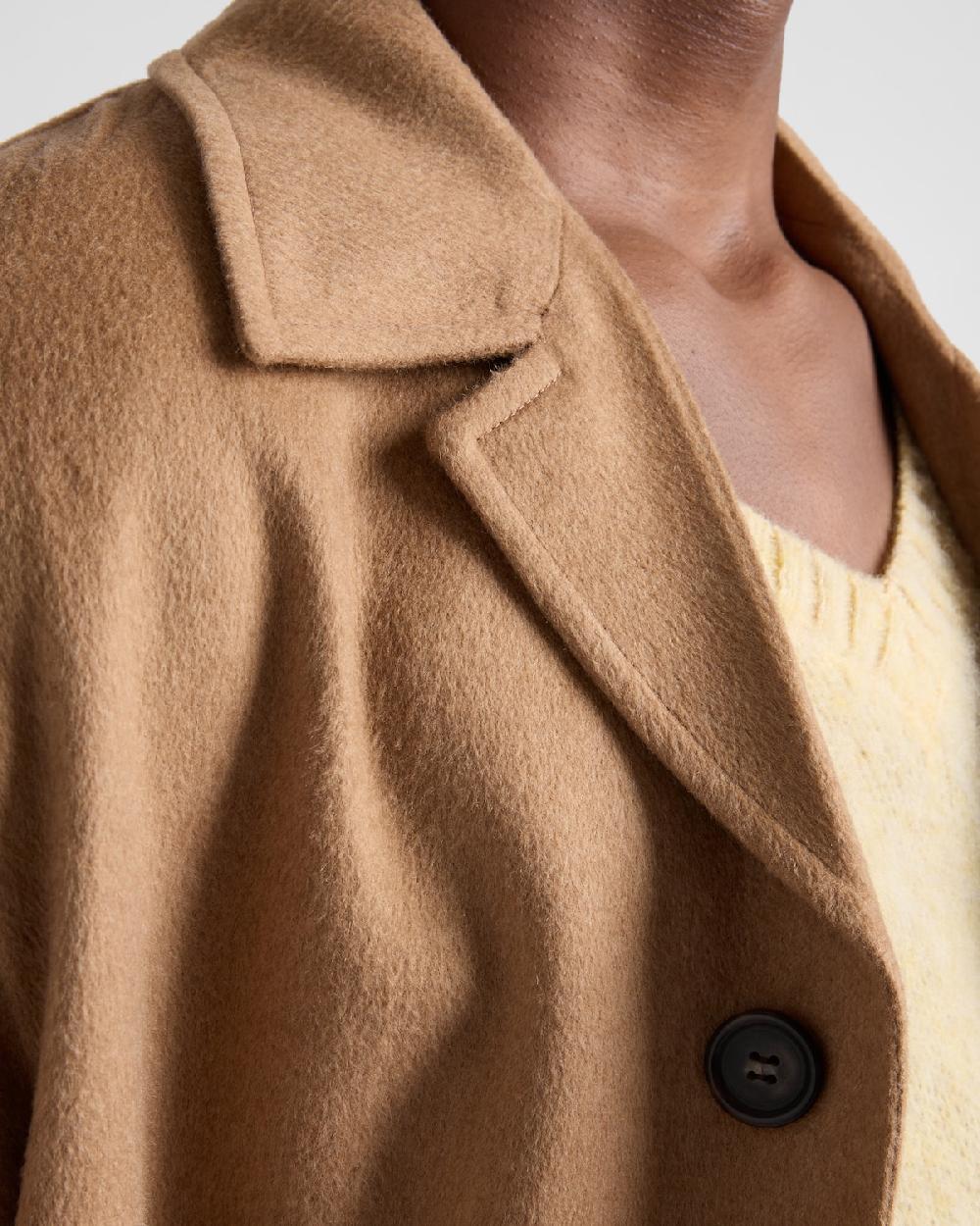 Prada Abrigo De Pelo De Camello