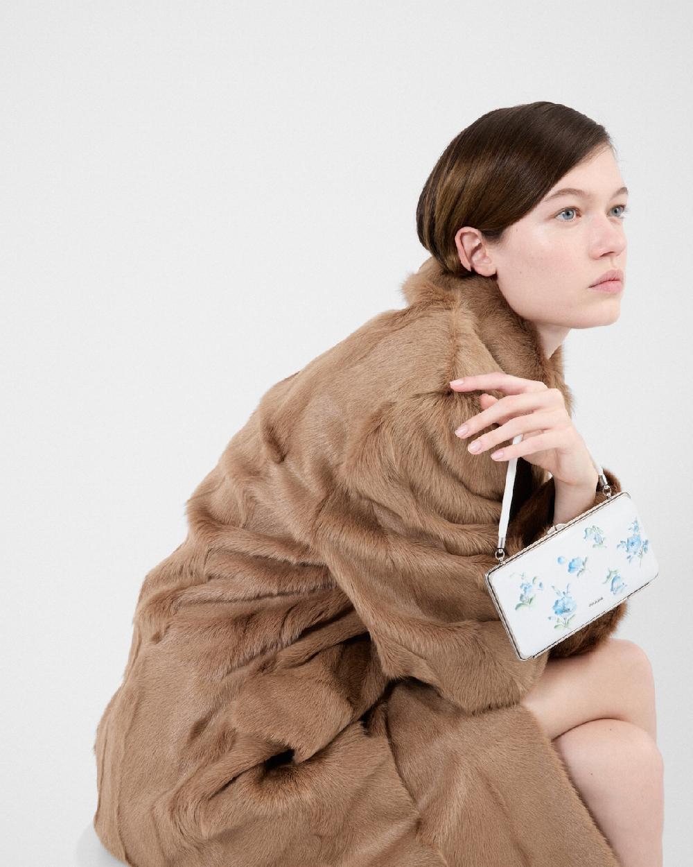 Prada Abrigo De Piel