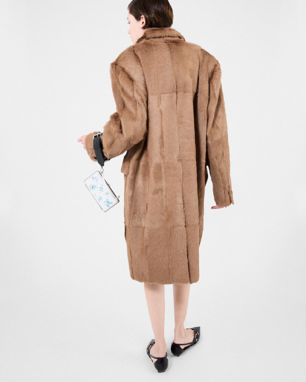 Prada Abrigo De Piel