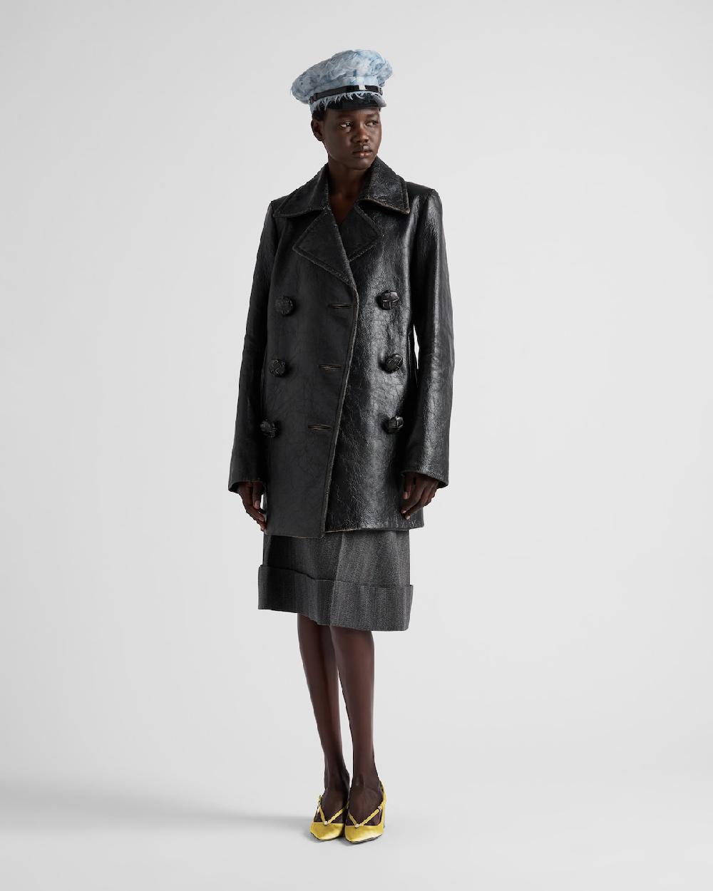 Prada Abrigo de piel