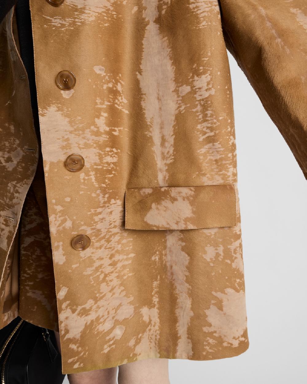 Prada Abrigo De Piel