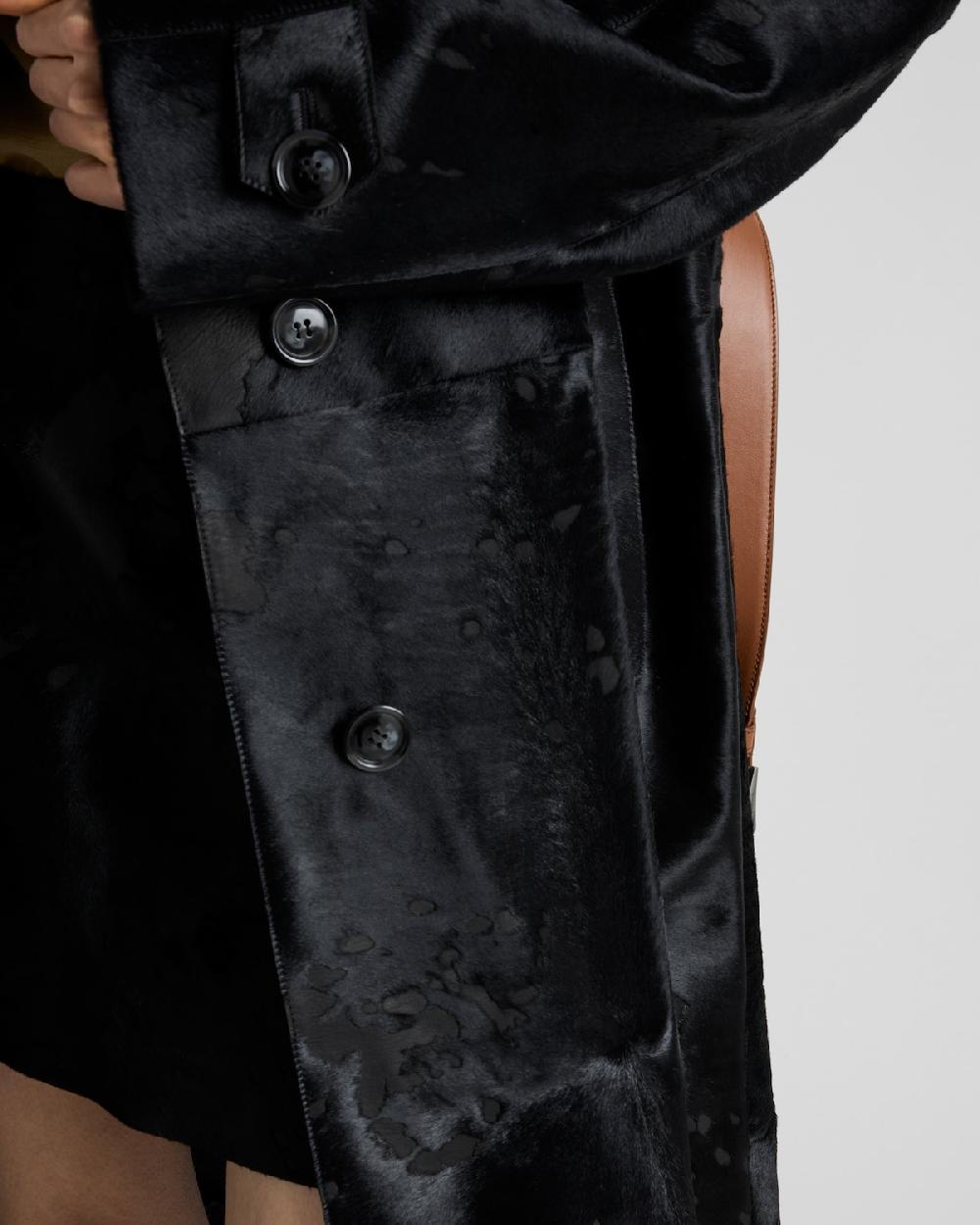 Prada Abrigo De Piel