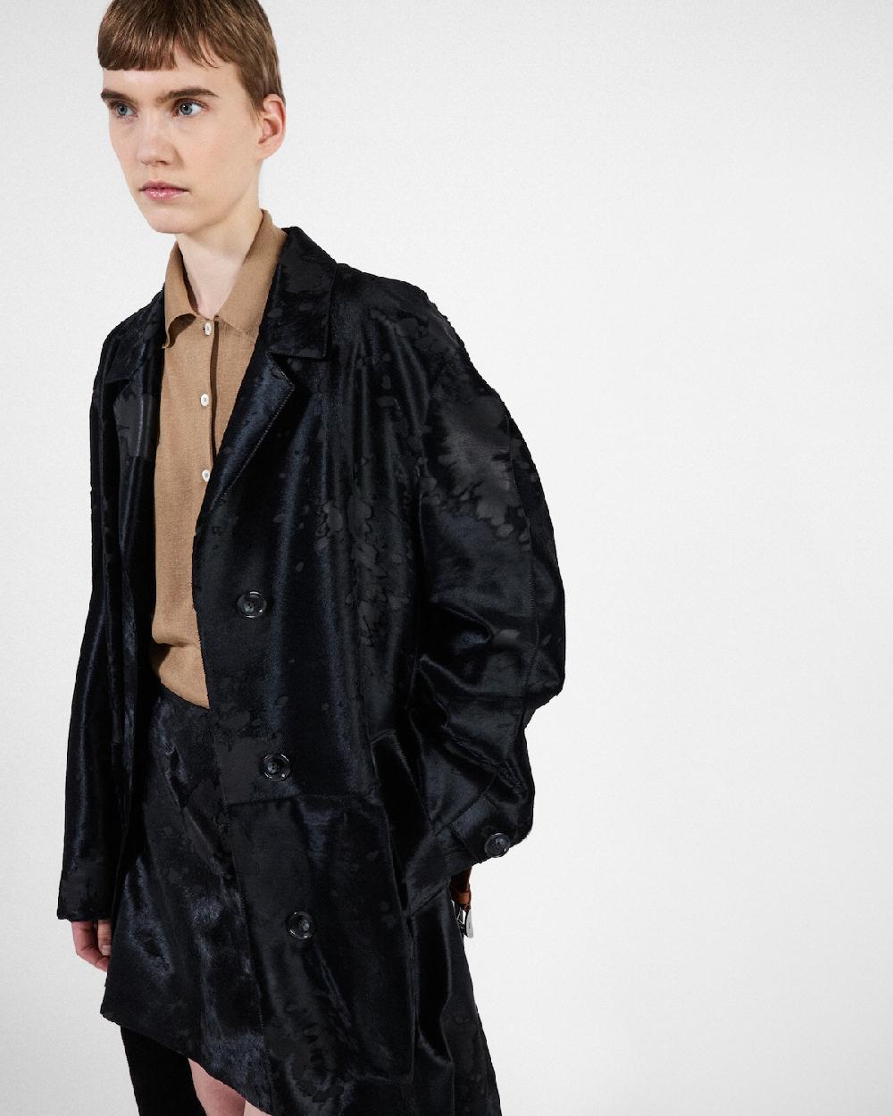 Prada Abrigo De Piel