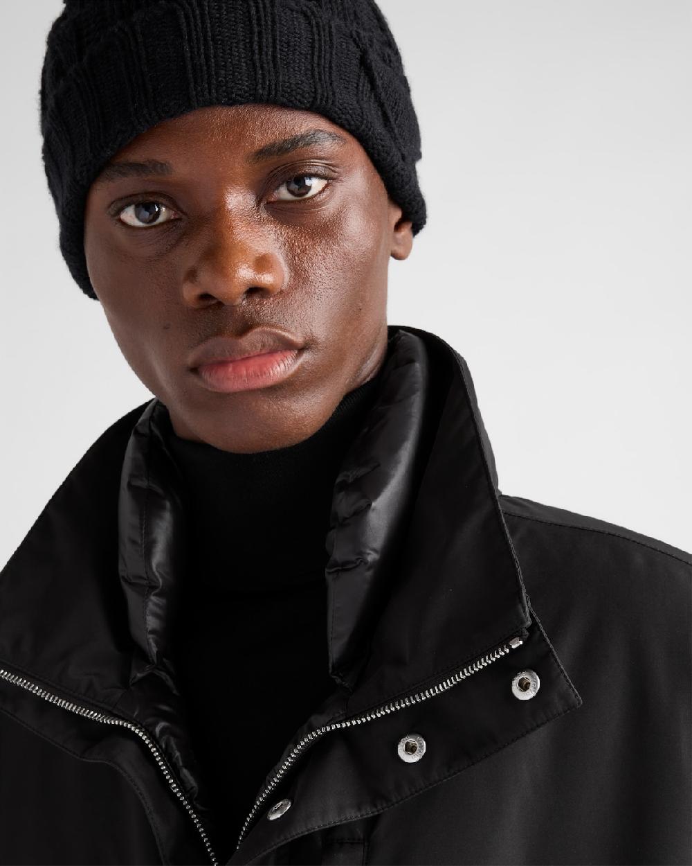 Prada Abrigo De Plumón En Tejido Técnico