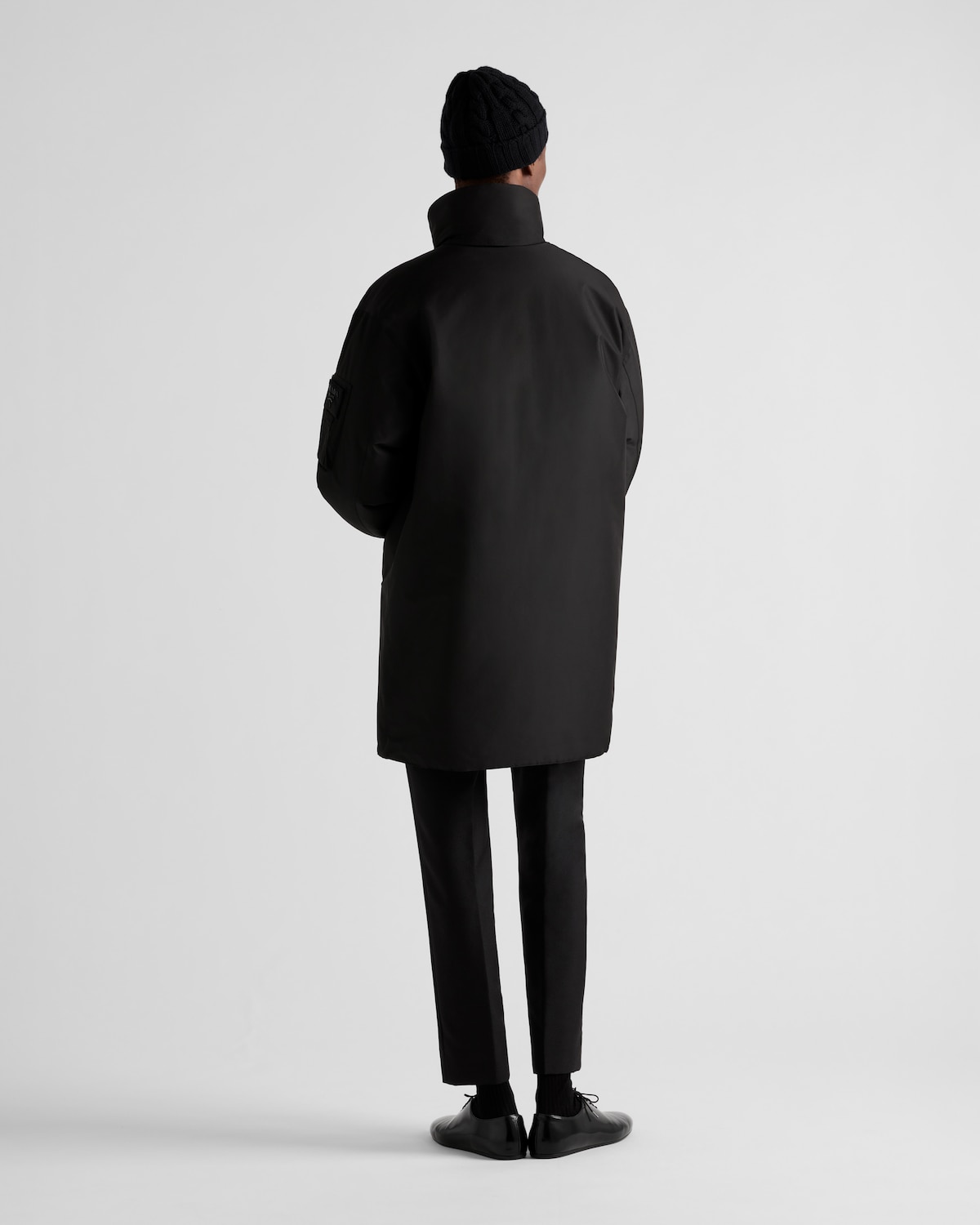 Prada Abrigo De Plumón En Tejido Técnico