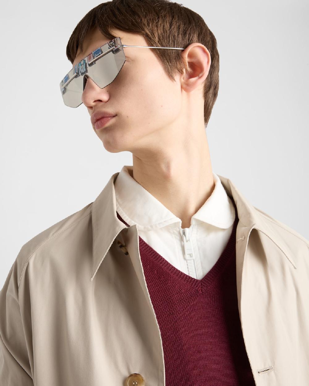 Prada Abrigo En Mezcla De Algodón