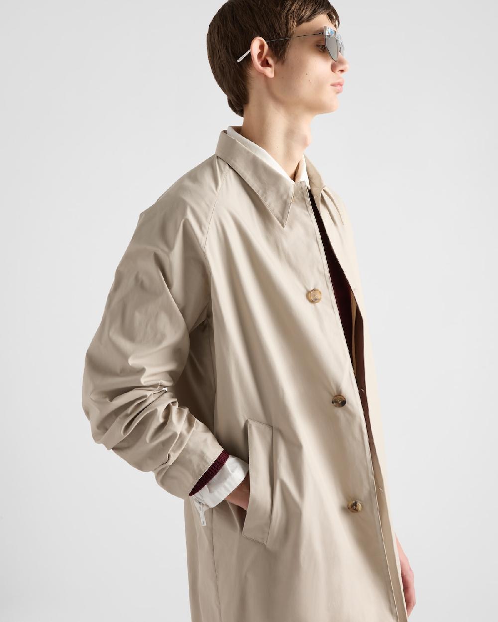 Prada Abrigo En Mezcla De Algodón