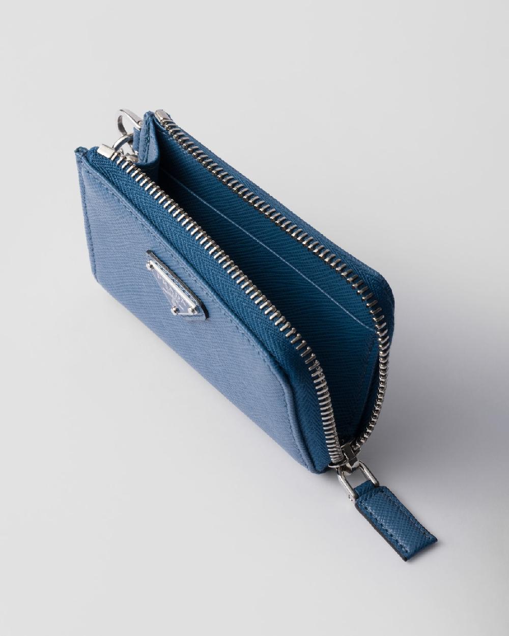 Prada Adorno para llavero de piel Saffiano