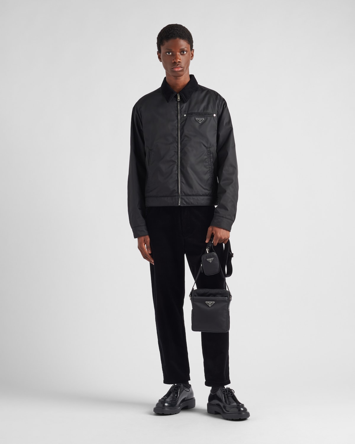 Prada Bandolera de Re-Nylon y piel Saffiano