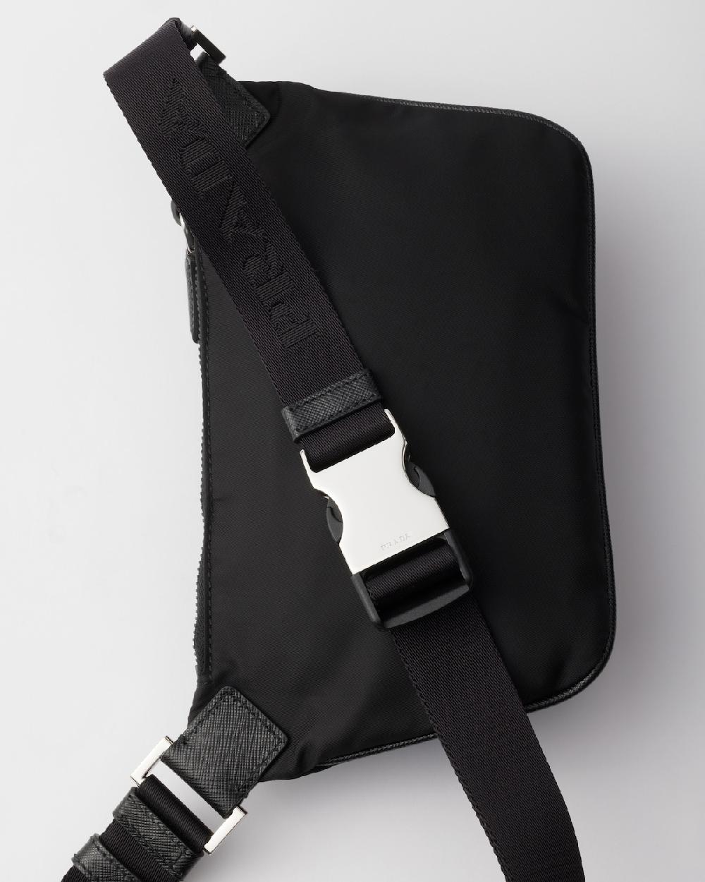 Prada Bandolera De Re-Nylon Y Piel Saffiano