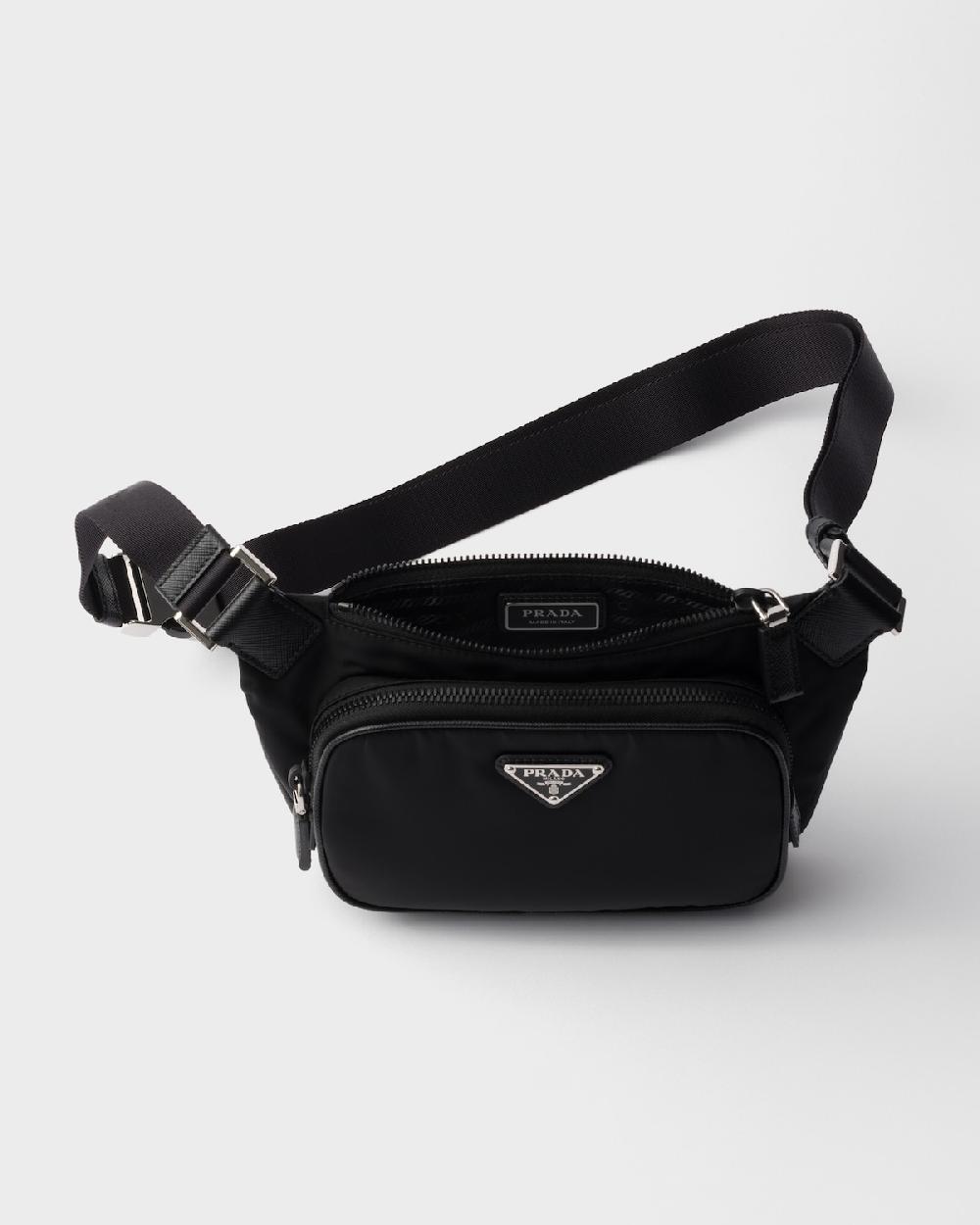 Prada Bandolera De Re-Nylon Y Piel Saffiano