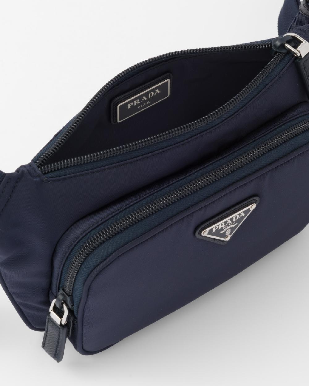Prada Bandolera De Re-Nylon Y Piel Saffiano
