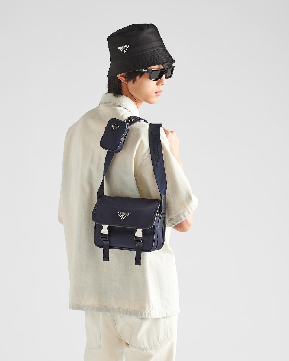 Prada Bandolera de Re-Nylon y piel Saffiano